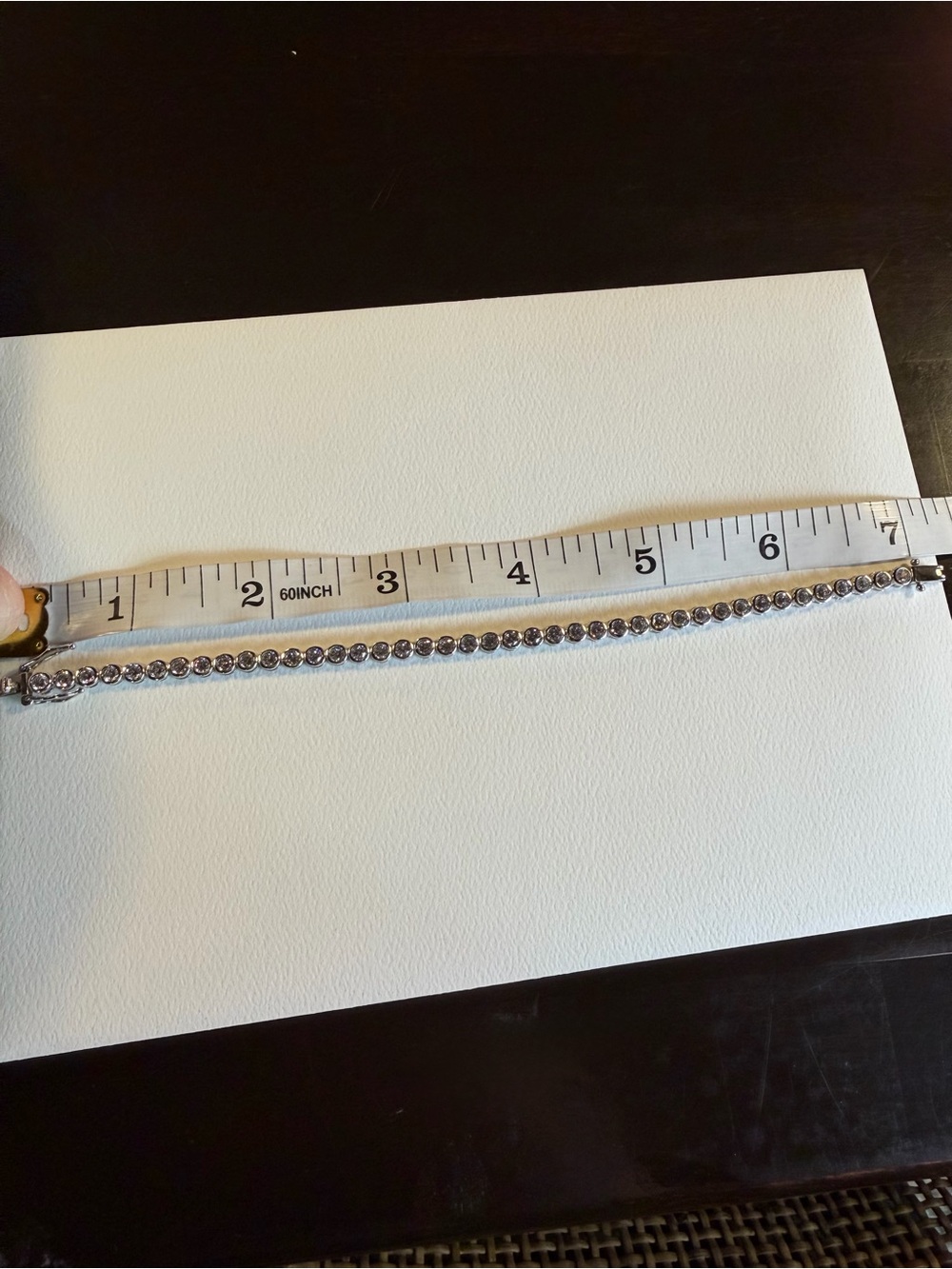 NEW Solid 925 Sterling Silver Rounded BezelSet High Carbon Stone Tennis Bracelet - Picture 16 of 16